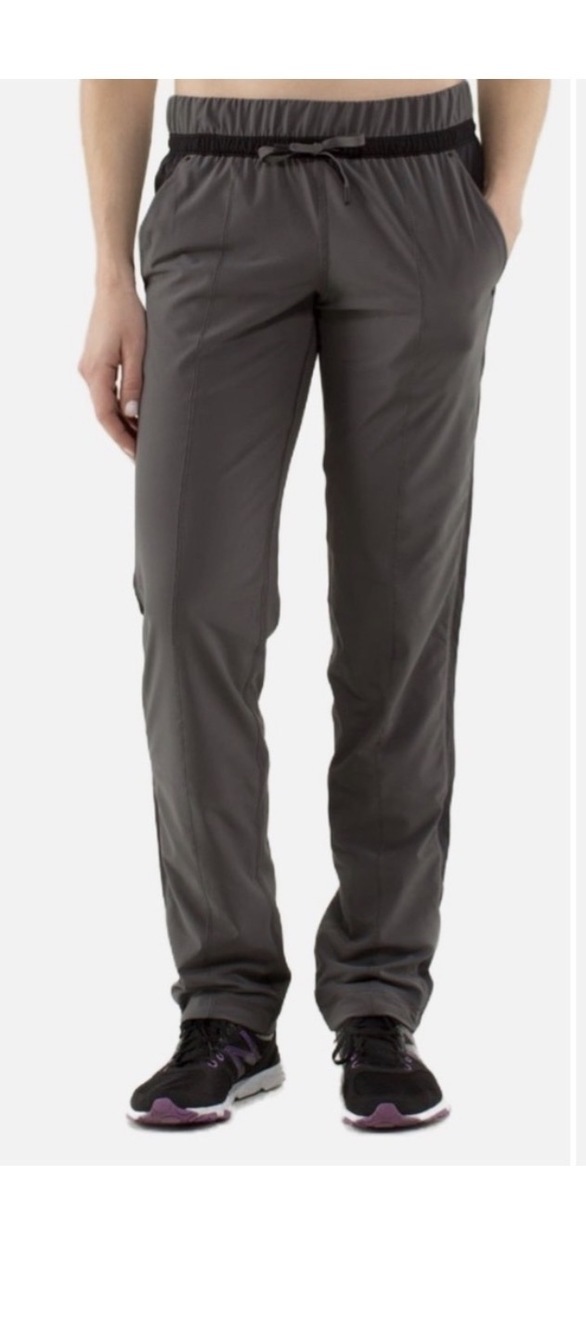 LULULEMON Gray Run Bandit Track Pant Gorpcore Jogger Parachute Size 4 - Picture 2 of 13
